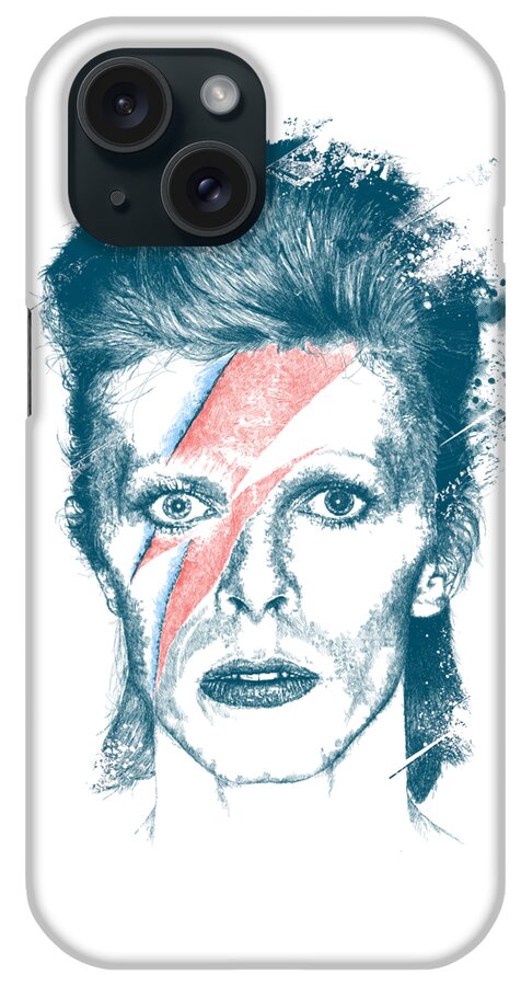  Chadlonius iPhone Case featuring the digital art David Bowie by Chad Lonius