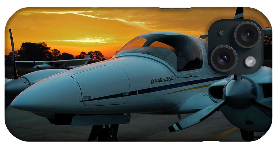 Da42 iPhone Case featuring the photograph Dawn at East Texas Regional Airport by Phil And Karen Rispin