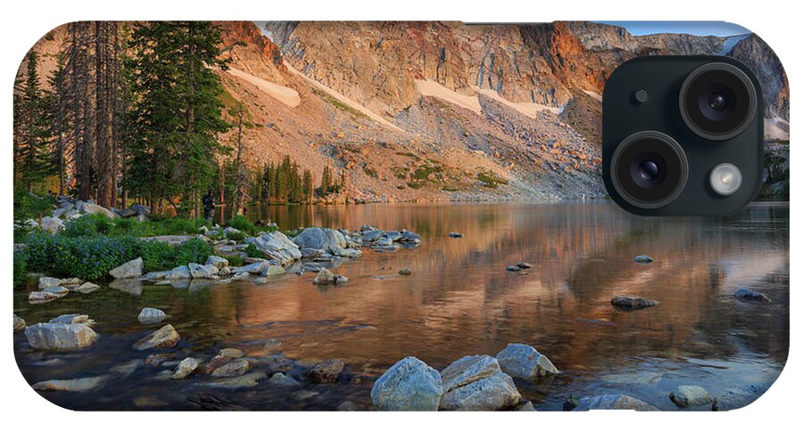 2018 iPhone Case featuring the photograph Dawn Breaks - Lake Marie, Snowy Range, Wyoming by Bridget Calip
