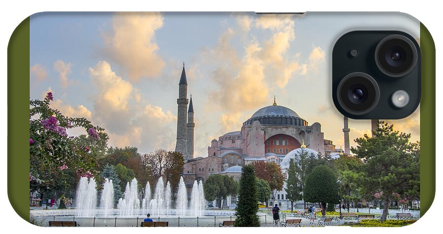 Dawn iPhone Case featuring the photograph Dawn Hagia Sophia Istanbul by Sally Ross