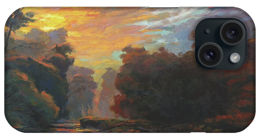 Country iPhone Case featuring the painting Dawn by Steve Henderson