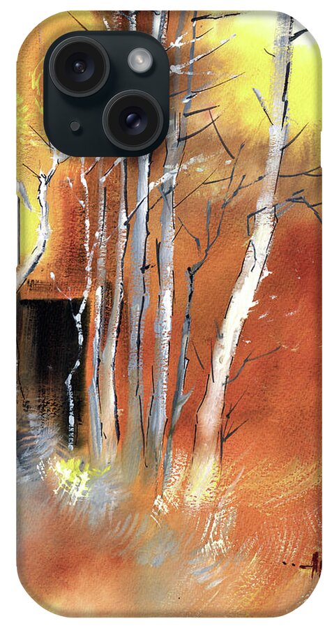 Nature iPhone Case featuring the painting Day Dream by Anil Nene