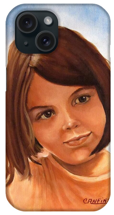 Child iPhone Case featuring the painting Day Dreams by Carol Allen Anfinsen