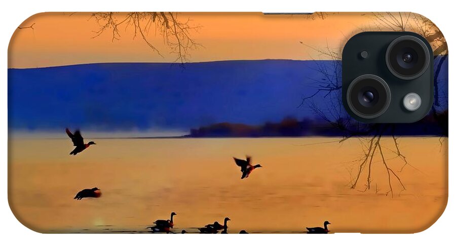 Columbia River iPhone Case featuring the photograph Daybreak on the Columbia River by Nick Kloepping
