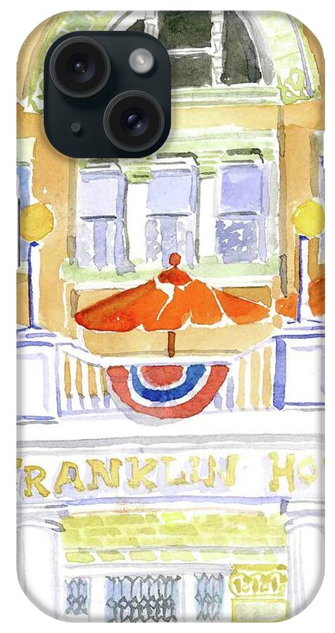 Deadwood iPhone Case featuring the painting Deadwood-Franklin Hotel by Rodger Ellingson