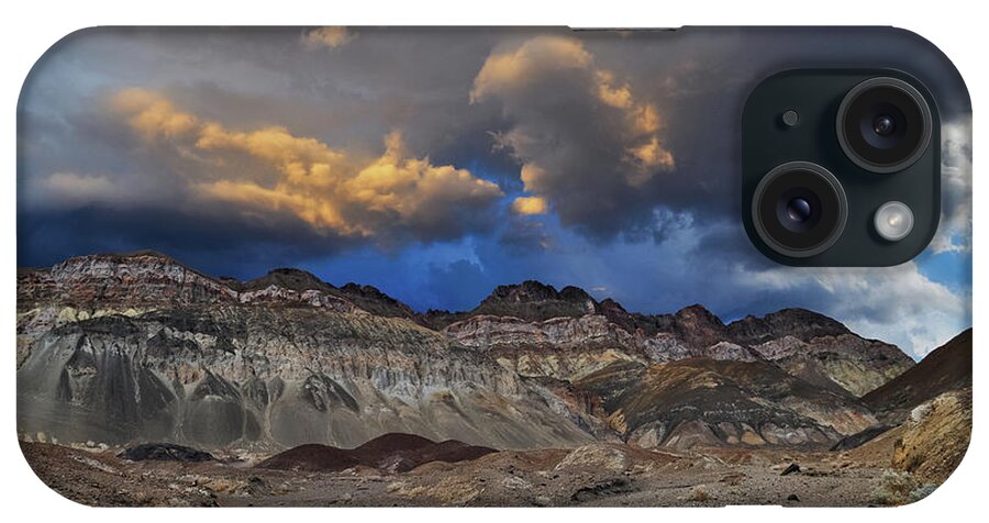 Death Valley National Park iPhone Case featuring the photograph Death Valley Sunset Storm by Kyle Hanson