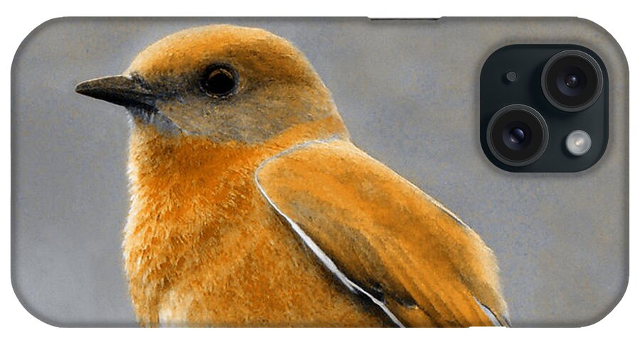Bird iPhone Case featuring the mixed media Decorative Bird Mixed Media E11817 by Mas Art Studio