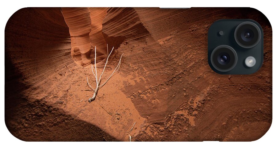  Lone iPhone Case featuring the photograph Deep Inside Antelope Canyon by Jim DeLillo