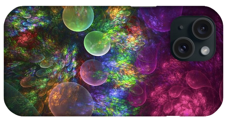 Fractal iPhone Case featuring the digital art Deep Sea Flora I by Amorina Ashton