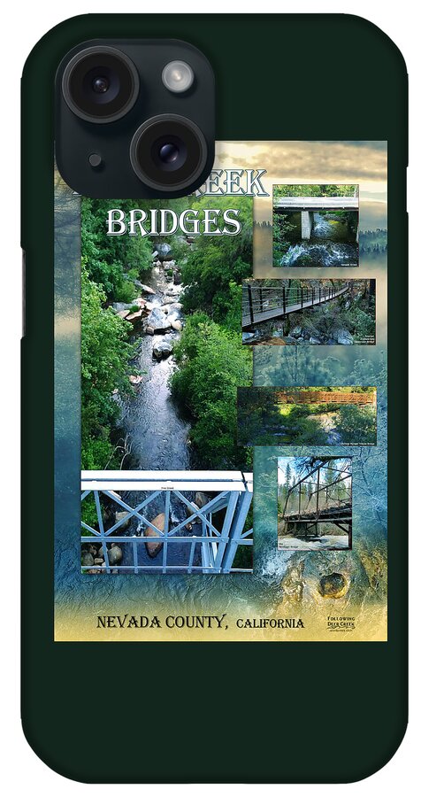 Deer Creek Bridges iPhone Case featuring the digital art Deer Creek Bridges by Lisa Redfern
