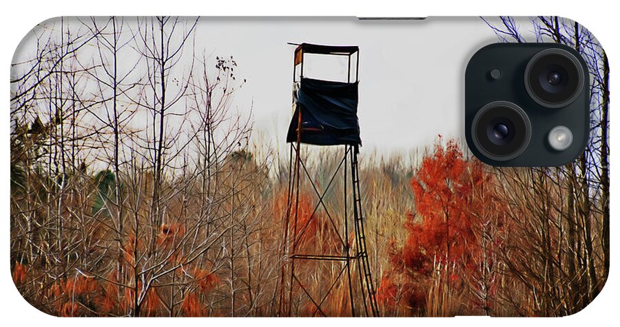 Deer Stand iPhone Case featuring the photograph Deer Stand 1 by Gina O'Brien