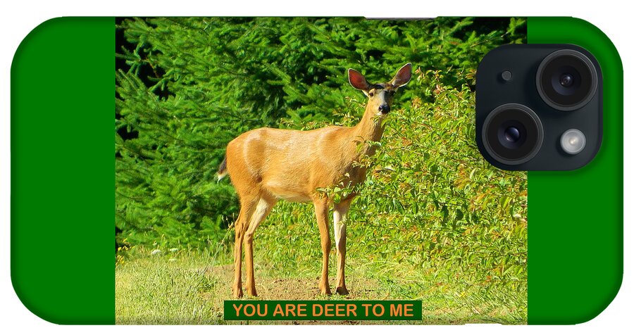 Deer iPhone Case featuring the photograph Deer To Me by Gallery Of Hope 