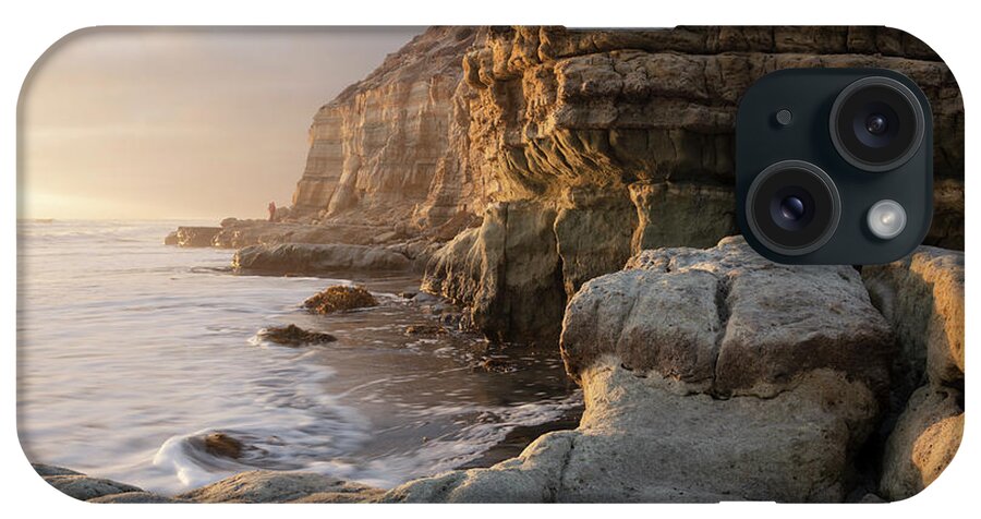 San Diego iPhone Case featuring the photograph Del Mar cliffs sunset by William Dunigan