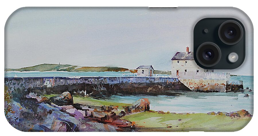 Visco iPhone Case featuring the painting Delano's Wharf at Rock Nook by P Anthony Visco