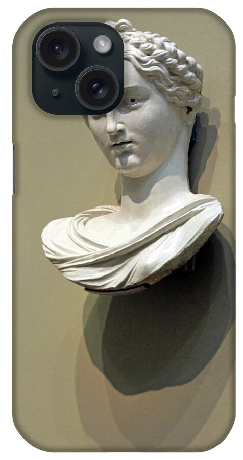 Bust iPhone Case featuring the photograph Della Robbia's Bust Of A Woman by Cora Wandel