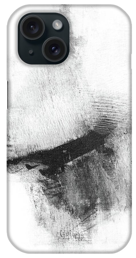 Abstract iPhone Case featuring the painting Delve 5 by Janine Aykens