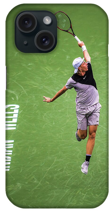 Tennis iPhone Case featuring the photograph Denis Shapovalov by Bill Cubitt