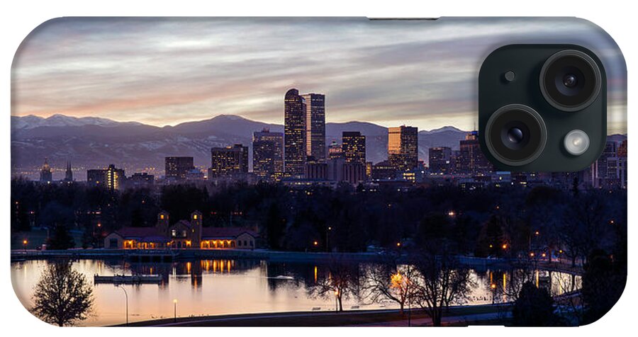 Denver iPhone 15 Case featuring the photograph Denver - City Park at Sunset by Aaron Spong