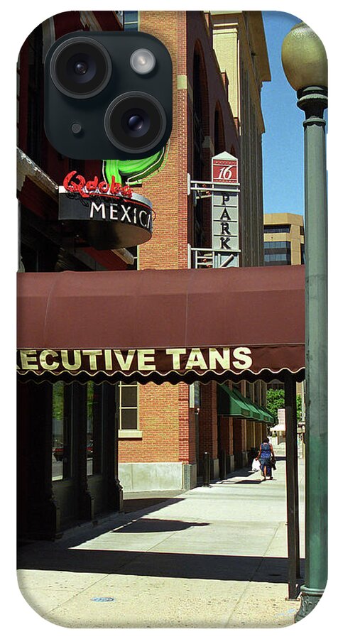 16th iPhone Case featuring the photograph Denver Downtown Storefront by Frank Romeo