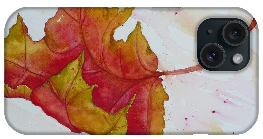 Fall iPhone Case featuring the painting Descending by Ruth Kamenev