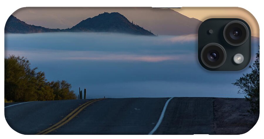 Desert iPhone Case featuring the photograph Desert Inversion Highway by Douglas Killourie