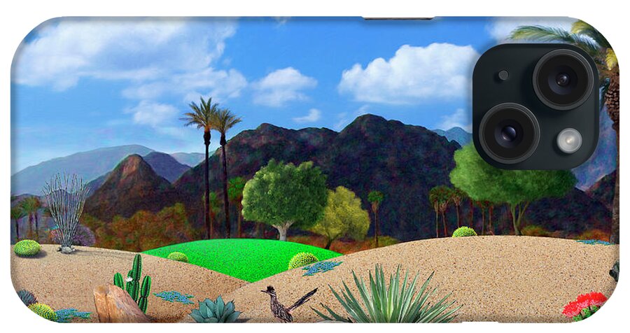 Desert iPhone Case featuring the digital art Desert Splendor by Snake Jagger