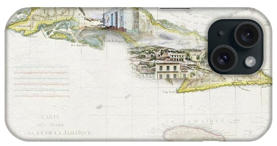 Map iPhone Case featuring the photograph Destination Trinidad. Travel Maps And by Sharon Popek