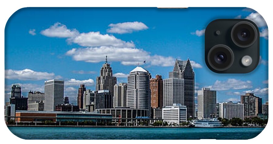 Detroit iPhone Case featuring the photograph Detroit Skyline by Ronald Grogan