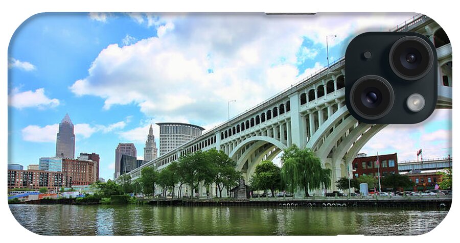 Detroit Superior Bridge iPhone Case featuring the photograph Detroit Superior Bridge Cleveland Ohio 2021 by Jack Schultz
