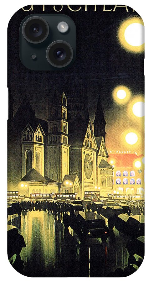 Deutschland iPhone Case featuring the painting Deutschland, Kaiser Wilhelm Memorial Church by Long Shot