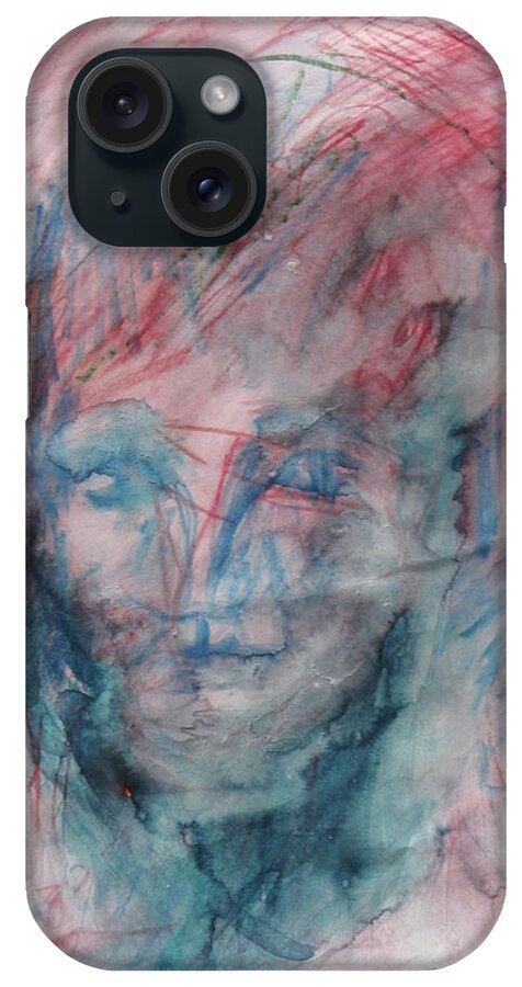 Abstract iPhone Case featuring the painting Devastation by Judith Redman