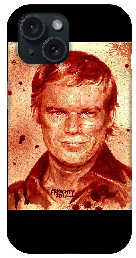 Dexter iPhone Case featuring the painting Dexter by Ryan Almighty