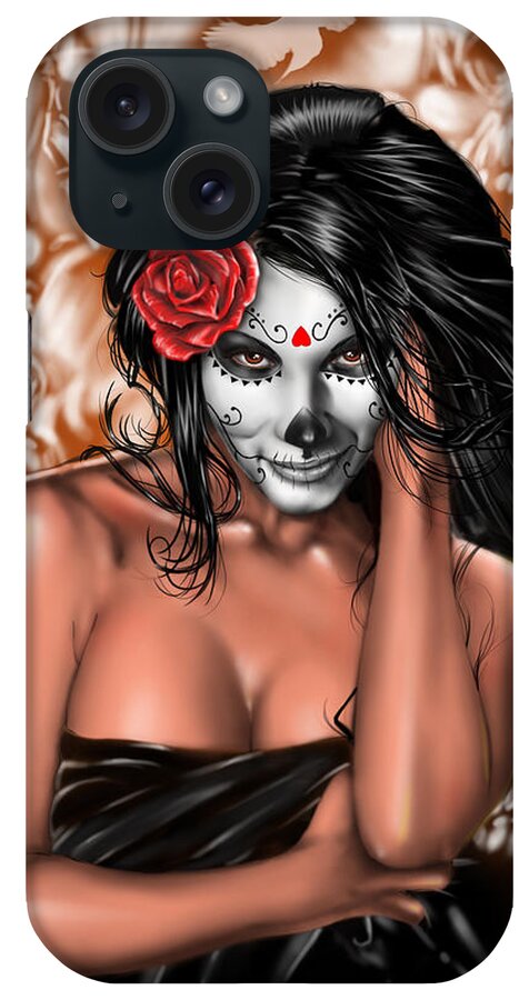 Pete iPhone Case featuring the painting Dia de los Muertos Remix by Pete Tapang