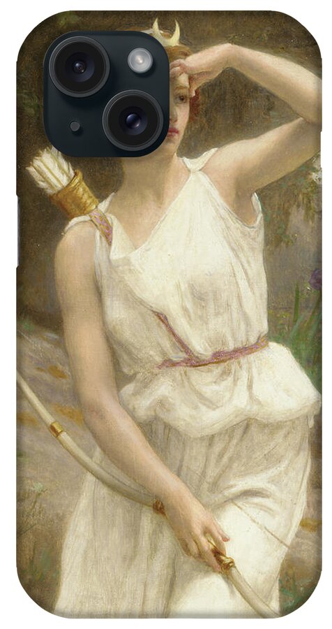 Seignac iPhone Case featuring the painting Diana, The Huntress by Guillaume Seignac