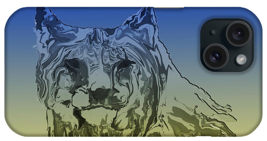 Lynx iPhone Case featuring the digital art Montana Lynx 2 by Kae Cheatham