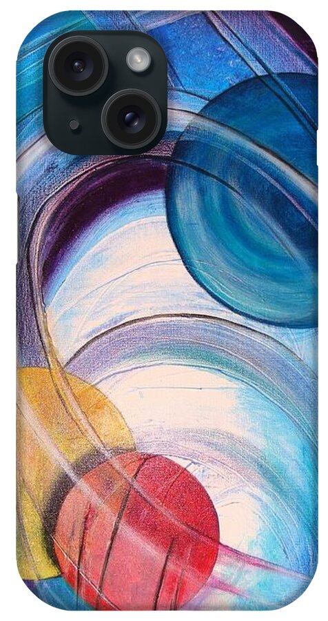 Art iPhone Case featuring the painting Dimensional Portal by Reina Cottier