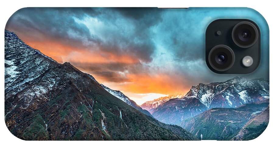 Dingboche iPhone Case featuring the photograph Dingboche Sunrise by Dan McGeorge