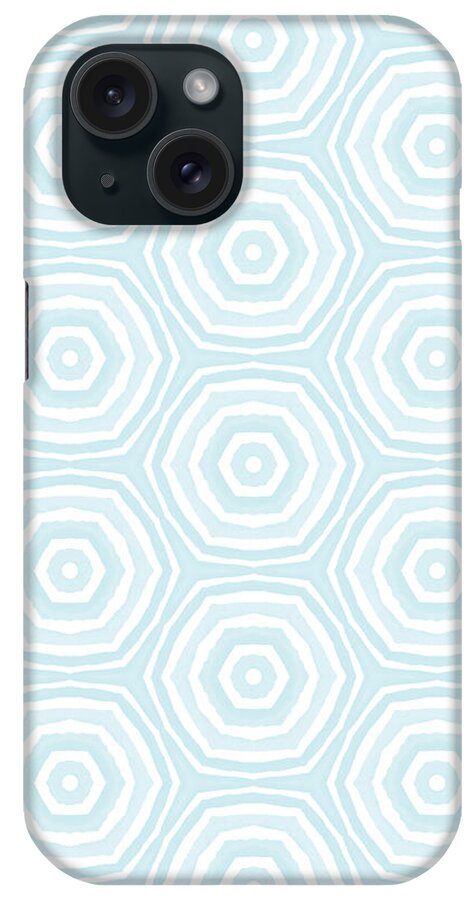 Circles iPhone Case featuring the digital art Dip In The Pool - Pattern Art by Linda Woods by Linda Woods