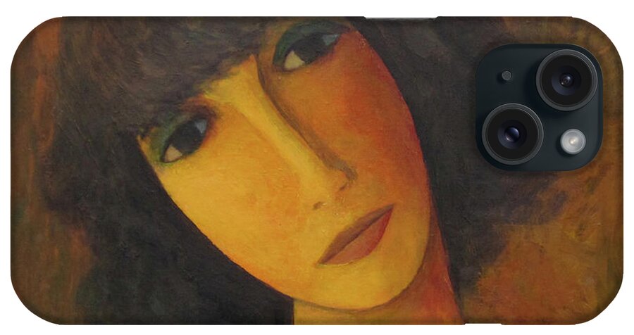 Woman iPhone Case featuring the painting Disbelieving by Glenn Quist