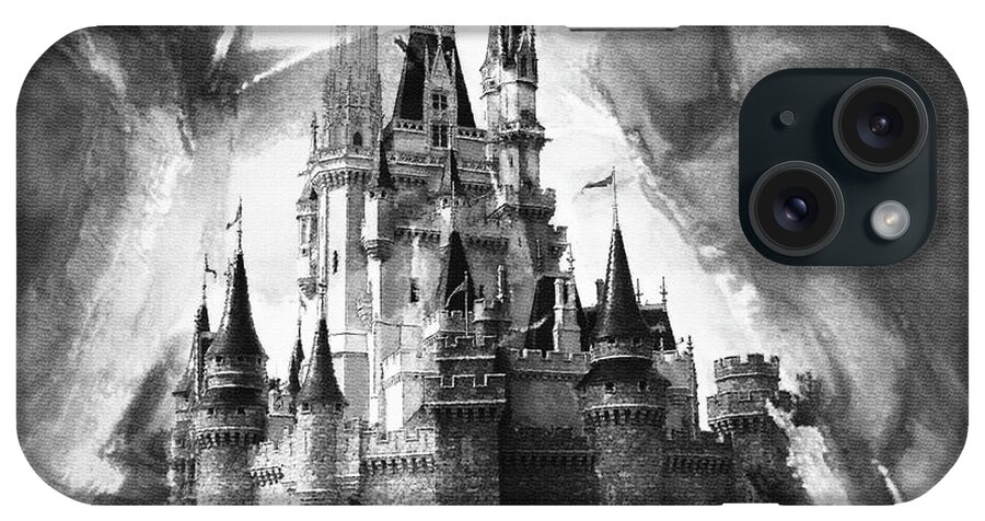 Castle iPhone Case featuring the painting Disney World 031 by Gull G