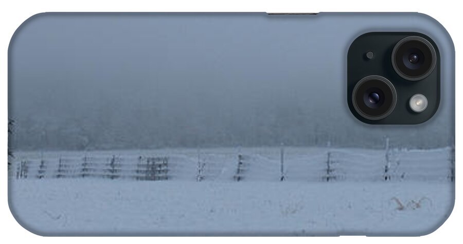 Winter iPhone Case featuring the photograph Distant Glow by Lori Tambakis
