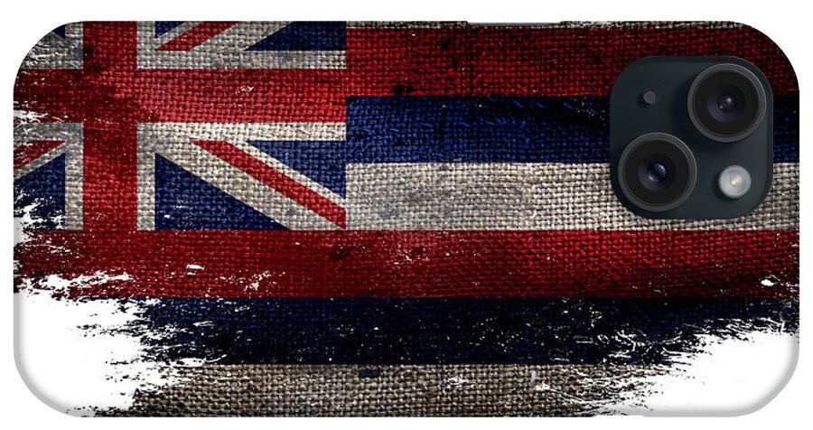 Hawaii Flag iPhone Case featuring the photograph Distressed Hawaii Flag by Jon Neidert