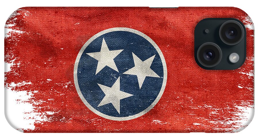 Tennessee Flag iPhone Case featuring the photograph Distressed Tennessee Flag by Jon Neidert