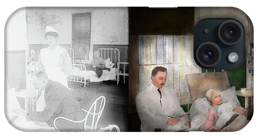 Washington iPhone Case featuring the photograph Doctor - Hospital - Bedside manner 1915 - Side by Side by Mike Savad