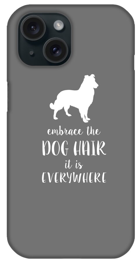Dog iPhone Case featuring the digital art Dog Hair by Nancy Ingersoll