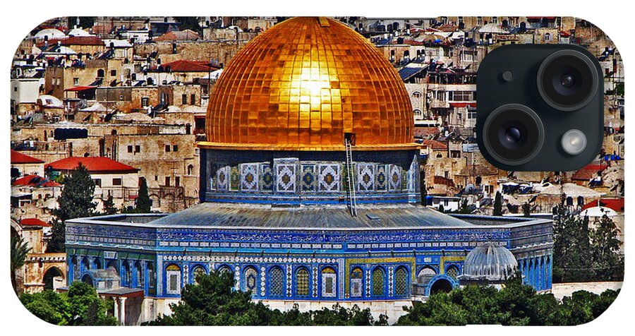 Jerusalem iPhone Case featuring the photograph Dome of the Rock by T Guy Spencer
