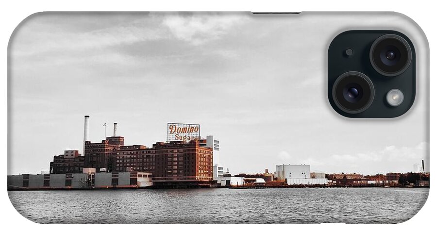 Baltimore iPhone Case featuring the photograph Domino Sugar by Chris Montcalmo