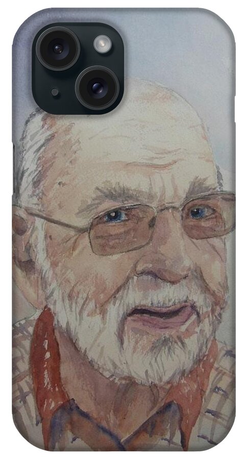 Portrait iPhone Case featuring the painting Donald by Barbara McGeachen