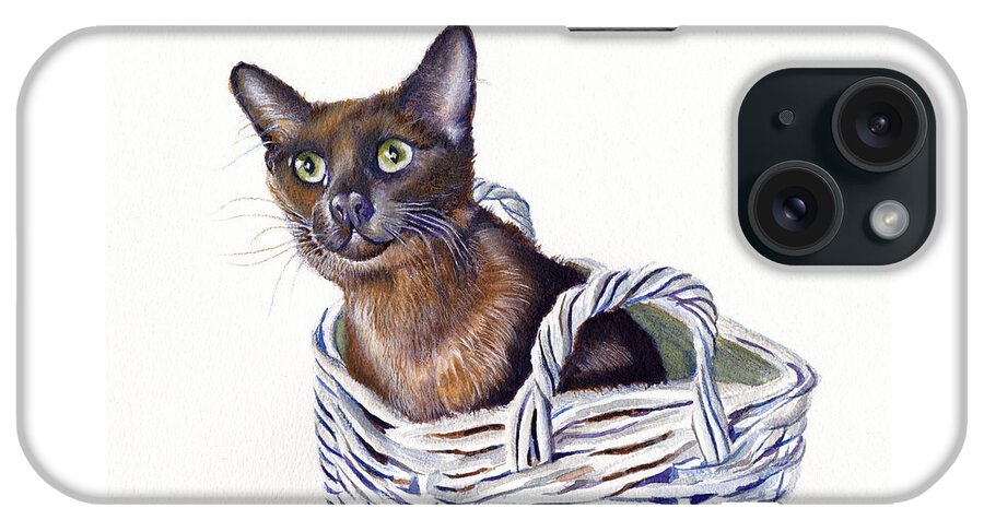 Cats iPhone Case featuring the painting Don't forget ME by Debra Hall