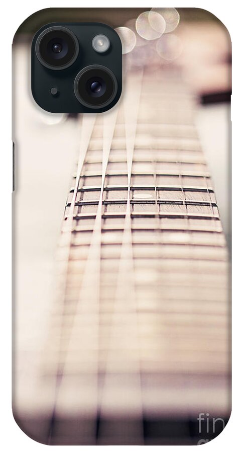 Guitar iPhone Case featuring the photograph Don't Fret by Linda Lees
